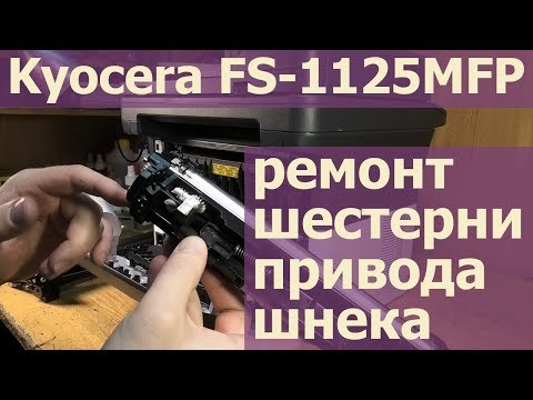 Видео: Kyocera FS-1125 — восстановление шестерни привода шнека блока проявки