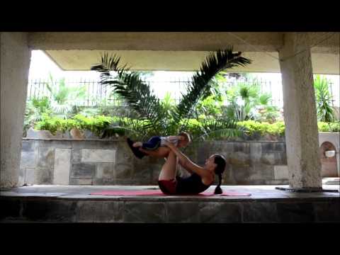 Видео: Упражнения с малышом. Гимнастика для мамы с ребенком. Как быстро придти в форму после родов