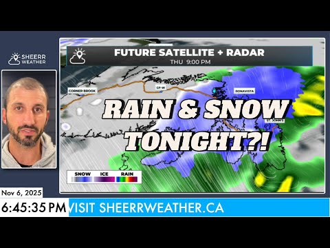 Видео: Выпадет ли сегодня вечером первый снег в этом сезоне на востоке Ньюфаундленда?