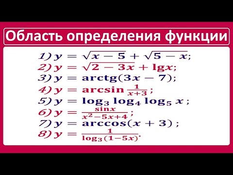 Видео: Область определения функции