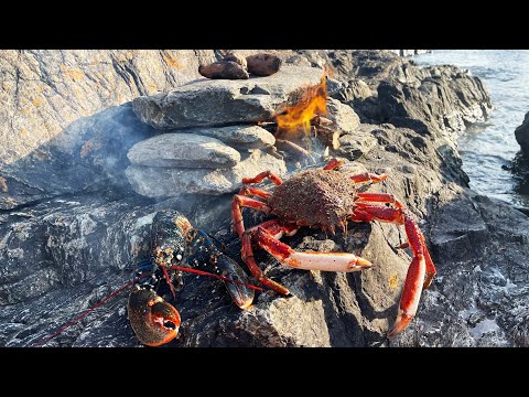 Видео: Подводные крабы и омары (поймать и приготовить)