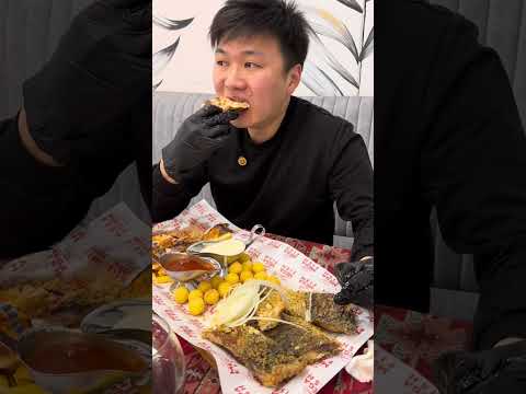 Видео: Честный отзыв @megafish_almaty 👍 #мукбанг #megafish #жаренаярыба