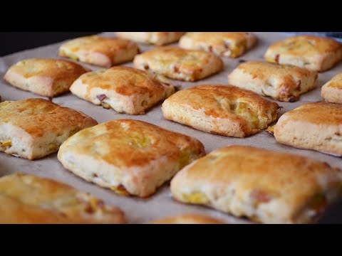 Видео: Очень вкусное, ароматное печенье с персиком! #457