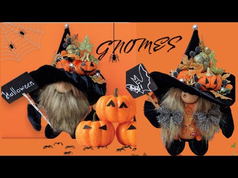 Видео: Гномики "HALLOWEEN" 🎃 👻 ‎/Туторіал @n_kolodii/DIY HAND MADE #ideas #sewing #art #gnomes #gnome