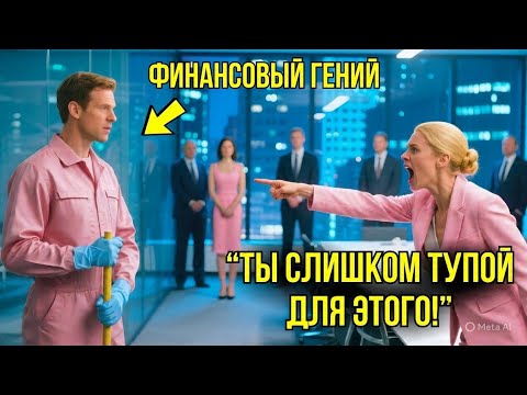 Видео: Миллионерша Унизила Уборщика На Конференции, Не Зная Что Он – Гений, Который СПАСЁТ Сделку На $100М.
