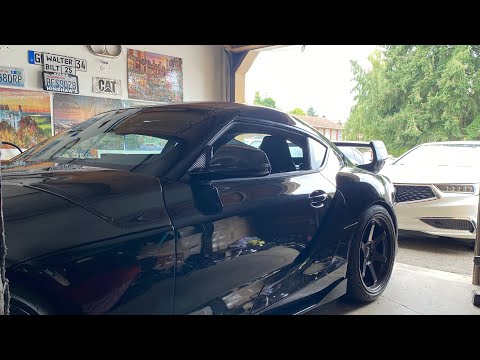 Видео: Распаковка, покраска и установка крыла / спойлера / GR SUPRA A90 MK5 B58 carbon fiber wing install