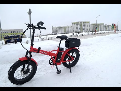 Видео: Зимой на фэте до магаза, сумка-кофр на багажник.