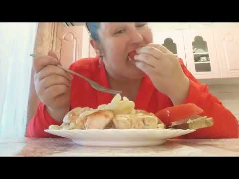 Видео: Мукбанг макароны с курицей, бутерброды😎😎😎Обожаю