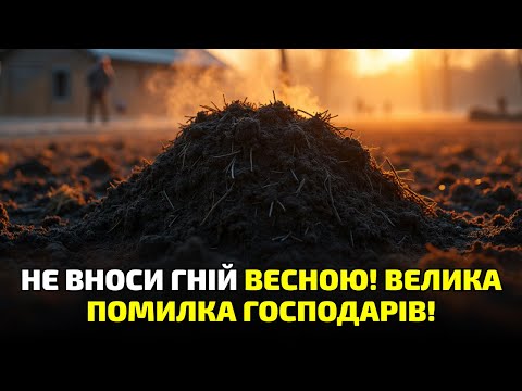 Видео: Гній восени чи навесні? Ось чому ти втрачаєш половину врожаю щороку!