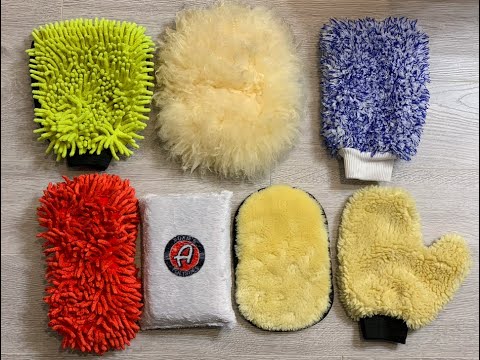 Видео: Мойка автомобиля. Обзор варежек, падов и губок для ручной мойки