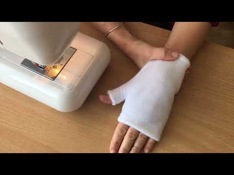 Видео: Шьем митенки из остатков трикотажа. Швейный мастер-класс