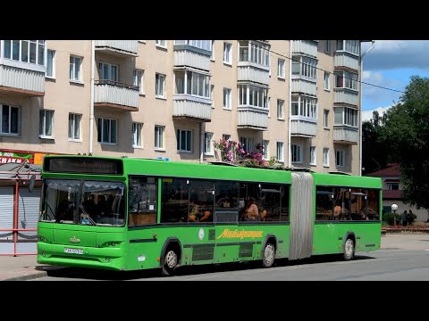 Видео: автобус Слуцка МАЗ 105 465 гос номер АК 5278-5 маршрут 11