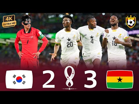 Видео: Гана испортила камбэк Кореи и вырвала победу 🔥💥 ❯ Южная Корея (2-3) Гана ● 4K 🎬