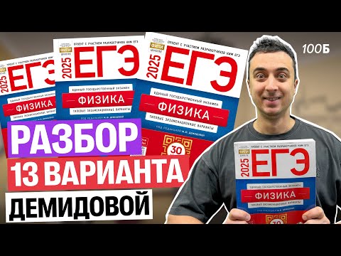 Видео: Разбор 13 варианта Демидовой | Саня Эбонит