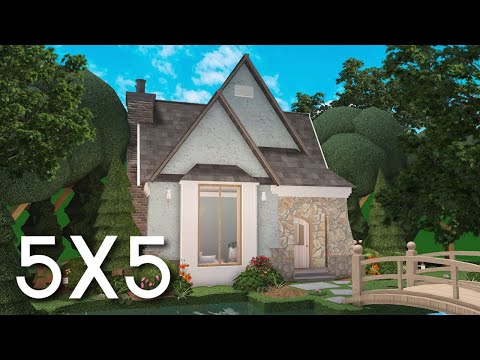 Видео: строим весенний дом 5x5 в Блоксбурге с помощью Anix и Frenchrxses