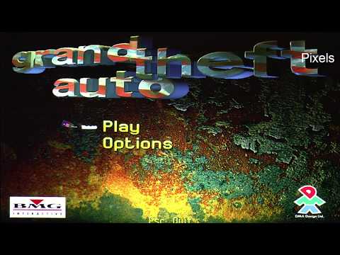 Видео: Старые компьютерные игры MS-DOS для 3dfx Voodoo: Grand Theft Auto - 1997 год.