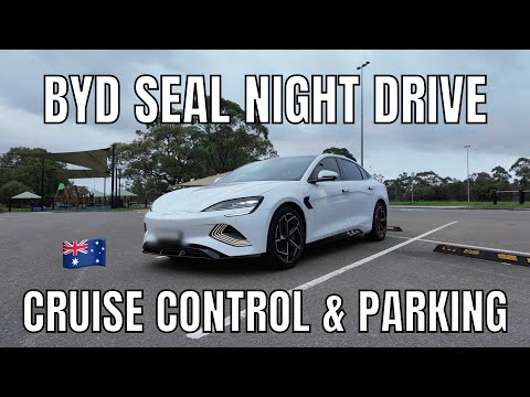Видео: Тестирование интеллектуального круиз-контроля BYD Seal Night Drive и датчиков парковки