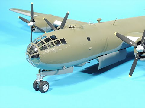 Видео: Часть 1, Подготовка деталей Revell-Monogram B-29 в масштабе 1/48, часть 1.