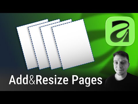 Видео: Как добавлять и изменять размер страниц в учебном пособии Affinity 3.0
