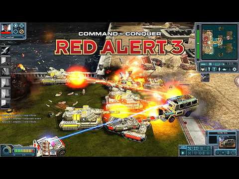 Видео: Red Alert 3 Generals Evolution MOD USA Laser General 2V4 GLA в Grand Union | Смертельный лазер!!!