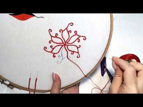 Видео: Урок №7 Сhain embroidery.Тамбурная вышивка по контуру.