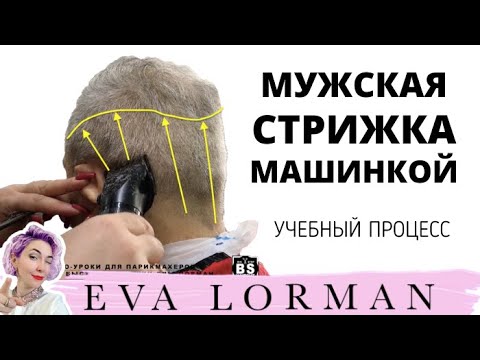 Видео: Мужская Стрижка машинкой пошагово | Быстрая мужская стрижка за 10 минут | Уроки стрижек Евы Лорман