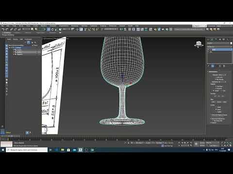 Видео: 3ds Max Фужер Часть 4 из 5 Вращение (Lathe) и корректировка края
