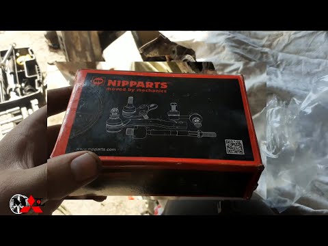 Видео: ЗАМЕНА ПРАВОГО РУЛЕВОГО НАКОНЕЧНИКА / РУЛЕВОЙ ТЯГИ / ПЫЛЬНИКА - MITSUBISHI LANCER IX