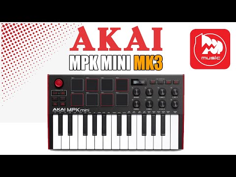 Видео: AKAI MPK mini mk3 - миди-клавиатура 25 клавиш (третье поколение популярной модели)