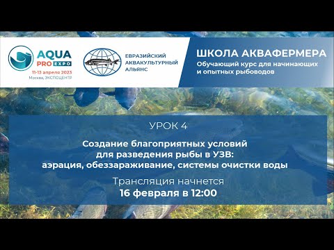 Видео: Создание благоприятных условий для разведения рыбы в УЗВ: аэрация, обеззараживание, системы очистки