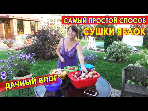 Видео: СУШКА ЯБЛОК - самый простой способ! КАК СУШИТЬ и ПОСУШИТЬ ЯБЛОКИ БЕЗ ЗАМОРОЧЕК. ВЛОГ из нашего сада.