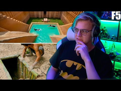 Видео: ПЯТЁРКА СМОТРИТ КАК ИНДУСЫ СТРОЯТ БАССЕЙНЫ И ПОДЗЕМНЫЙ БАМБУКОВЫЙ ДОМ