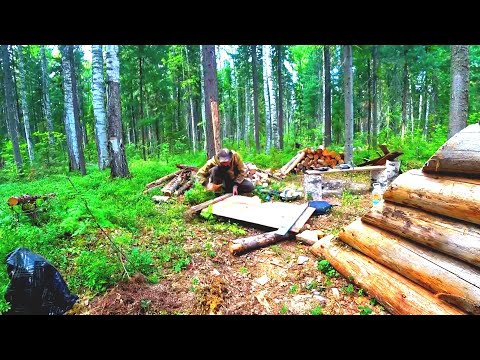 Видео: ТАЁЖНАЯ ЖИЗНЬ В ГЛУХОЙ ТАЙГЕ, ЛЕСНАЯ ХИЖИНА ПРЕОБРАЖАЕТЯ....