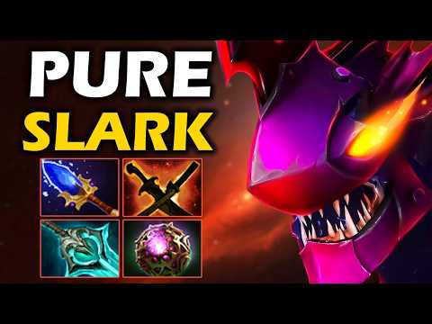 Видео: Пьюр на Сларке, Скиллы без Кд! - Pure Slark 7.37 ДОТА 2