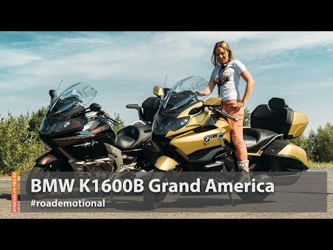 Видео: Bmw k1600b Grand America 2018 vs Bmw k1600gtl 2013 (тест от Ксю) / Roademotional