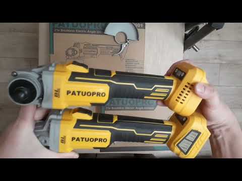 Видео: Бесщеточная болгарка PATUOPRO PTA001601 на аккумуляторах MAKITA Небольшие доработки от производителя