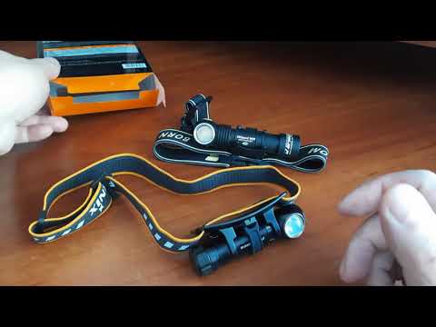 Видео: Сравнение налобных фонарей с белым и красным светом Fenix HM61R и Armytek Wizard WR