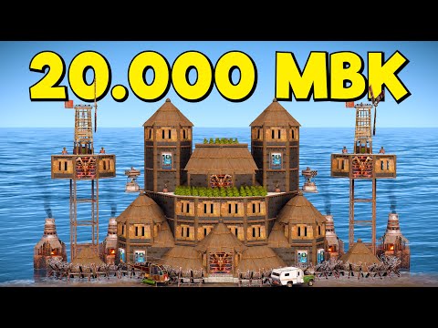 Видео: КРЕПОСТЬ СТОИМОСТЬЮ 20.000 МВК с ЛИЧНЫМ МВК КАРЬЕРОМ в РАСТ/RUST!