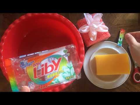 Видео: LIBY Китайское хозяйственное мыло. Мыление.