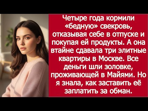 Видео: «Четыре года кормили свекровь — деньги в Майами» / Fed Her 4 Years — Money Sent to Miami