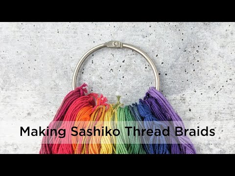 Видео: Изготовление косичек из ниток сашико