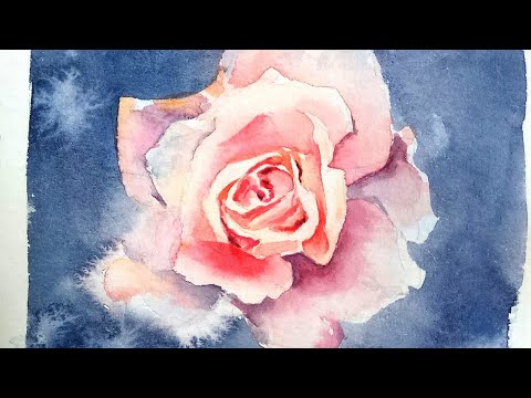Видео: Мастер-класс #60 Роза в мини-скетчбуке.