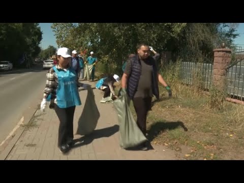 Видео: «Таза Қазақстан»: свыше 300 тонн мусора вывезли в Жамбылском районе