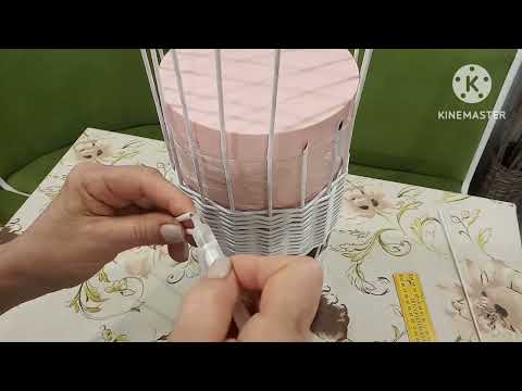 Видео: Светильник./ Бумажная лоза.