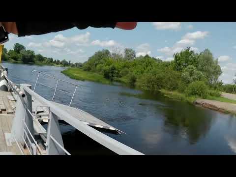 Видео: На КУГО через р Березина на пароме Ч 2