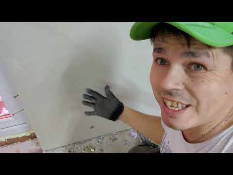 Видео: Леплю гипсокартон на Клей-Пену. Штукатурить не надо. Без грязи и пыли отделка в газобетонном доме