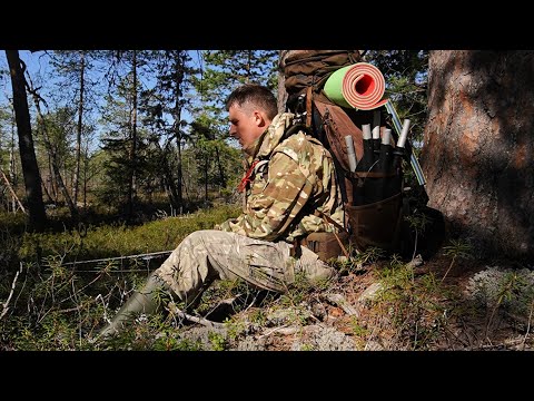 Видео: ЕЛЕ ВЫБРАЛСЯ С БОЛОТА.РЫБЫ НЕТ.ПЕШИЙ ПОХОД С НОЧЕВКОЙ.