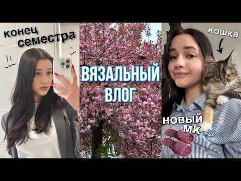 Видео: Вязальный влог: жизнь с кошкой, новые изделия и конец семестра