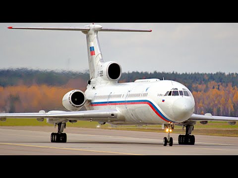 Видео: Наикрасивейший в мире - Туполев Ту-154. Взлёт БЭшки с великолепным звуком.