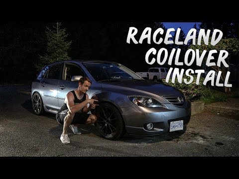Видео: Установка подвески Coilover на MAZDA 3! | Raceland Classic